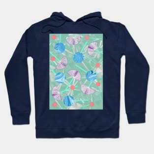 Vintage Geometric Flowers, Kimono,Cocktail  Abstract Pattern Hoodie